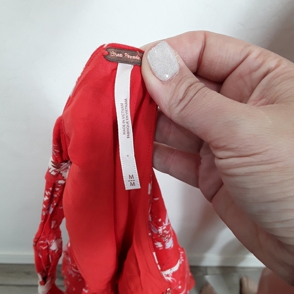 Free People All Mine One Shoulder Mini Dress Floral - Picture 6 of 6